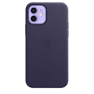 Чохол Leather Case MagSafe iPhone 12 Mini Deep violet 252-6 фото