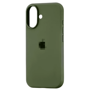 Чохол Silicone case Full iPhone 16 Dark olive 2480-14 фото