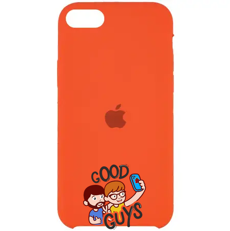 Silicone Case FULL iPhone 7,8,SE 2 Orange 112-12 фото