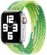Ремінець нейлоновий Braided Solo Loop 38mm,40mm,41mm,42mm(10,11S)Rainbow Green 1171-20 фото 1