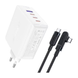 Адаптер ACEFAST A37 GaN 100W 4-Port Fast Charger 3&times;USB-C + USBWhite 4119-0 фото 5