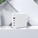 Адаптер ACEFAST A37 GaN 100W 4-Port Fast Charger 3&times;USB-C + USBWhite 4119-0 фото 3