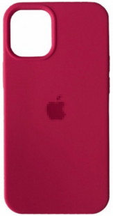 Silicone Case FULL iPhone 12 Mini Rose red 120-35 фото