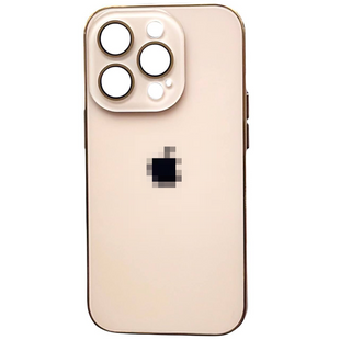 Чохол AG-PC "Glass" Case для iPhone 14 Plus Gold 2980-2 фото
