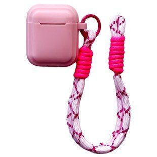 Чохол для AirPods 1/2 Matte Silicone Case Pink 2993-3 фото