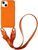 Чохол силіконовий з ремінцем Crossbody для iPhone 13 Orange 1200-5 фото