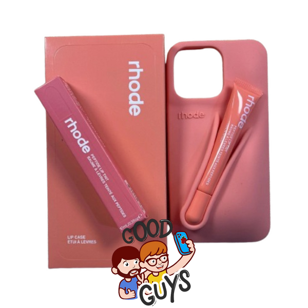 Чохол Lipstick case Rhode з місцем для блиску для iPhone 17 Orange 4139-1 фото