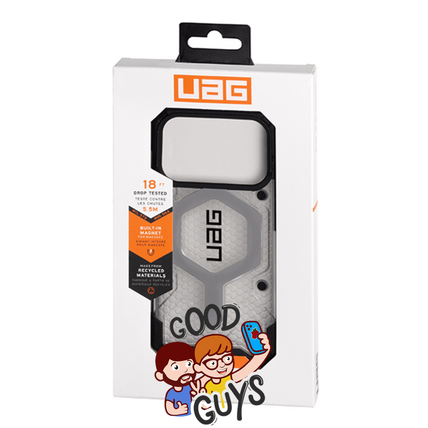 Чохол протиударний UAG Pathfinder з MagSafe для iPhone 17 Pro Clear Gray 3880-25 фото