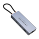 Адаптер HOCO HB52 Wow 8-in-1 multi-function converter Type-C to HDTV+RJ45+SD/TF+PD+Type-C3.0+USB3.0x2 Silver 4459-0 фото 2