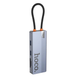 Адаптер HOCO HB52 Wow 8-in-1 multi-function converter Type-C to HDTV+RJ45+SD/TF+PD+Type-C3.0+USB3.0x2 Silver 4459-0 фото 3