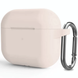 Чохол для AirPods Pro з карабіном Pink sand 267-15 фото 2