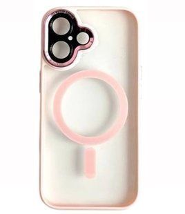 Чохол Nofelet full camera MagSafe для iPhone 16 Pro Pink 2554-5 фото