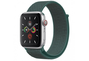 Ремінець Nylon Loop Apple Watch 38,40,41,42mm(10,11S)Pine Green 281-5 фото