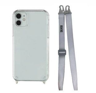 Чохол Armored з ремінцем Crossbody для iPhone 12 Silver 1478-17 фото