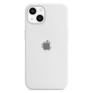 Silicone Case FULL iPhone 14 Plus White 128-8 фото