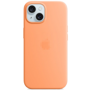 Чохол Silicone Case 1:1 для iPhone 15 Orange Sorbet 1644-6 фото