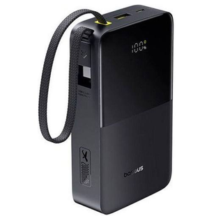 Power Bank Baseus EnerFill FC51 Bipow2 Pro Digital Display Built-in Cable 22.5W 10000mAh Black 4223-0 фото
