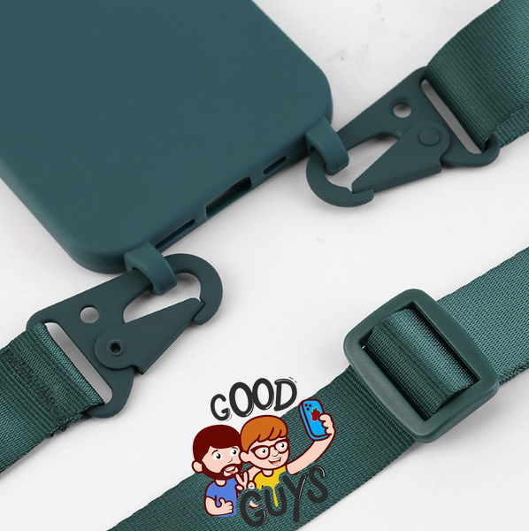 Чохол силіконовий з ремінцем Crossbody для iPhone 14 Pro Max Forest Green 1206-4 фото