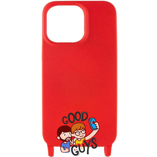 Чохол силіконовий з шнурком Crossbody iPhone 13 Pro Red 1542-1 фото