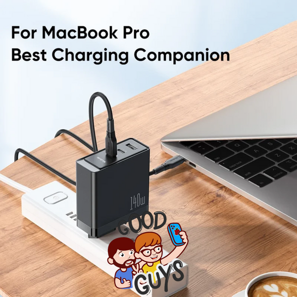 Адаптер Mcdodo GaN 5 Pro 140W Fast Charger (Dual Type-C + USB)Black 4121-0 фото