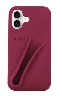 Чохол Lipstick case Rhode з місцем для блиску для iPhone 17 Raspberry 4139-3 фото