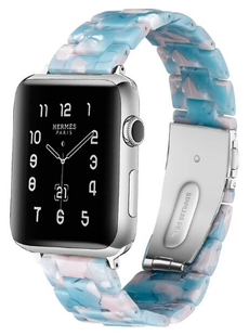 Ремінець бурштиновий для Apple Watch 42,44,45,46mm(10,11S),49mm(ultra 1-3S)Sky Blue 1169-0 фото