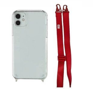 Чохол Armored з ремінцем Crossbody для iPhone 12 Red 1478-18 фото