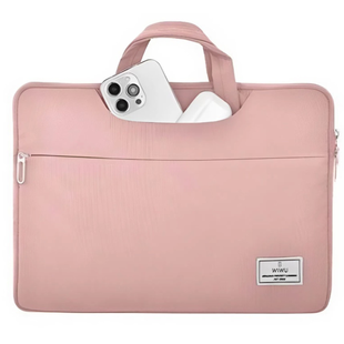 Чохол-сумка Wiwu Macbook 13"-14" Vivid Handbag Series Pink 4407-1 фото
