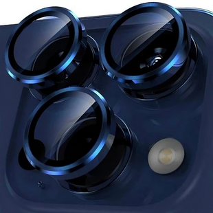 Скло (лінзи) для камери Metal Classic для iPhone 17 Pro Max Blue 3862-1 фото