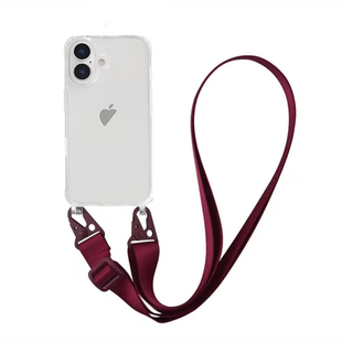 Чохол Armored з ремінцем Crossbody для iPhone 17 Pro Rose Red 4063-9 фото