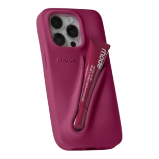 Чохол Lipstick case Rhode з місцем для блиску для iPhone 17 Pro Max (блиск у комплекті) Raspberry 4144-3 фото