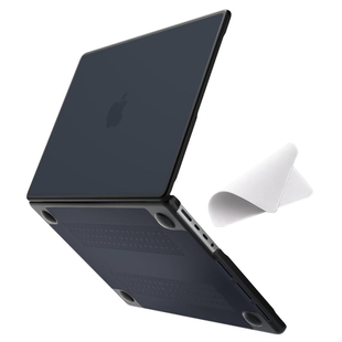 Накладка з силіконовим бампером TPU+PC HardShell Case MacBook 16 Pro (2021-2024) М1/М2/М3/M4/M5 (A2485/A2780/А2991/A3403/A3186/A3428) Black 4347-0 фото