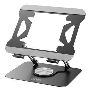 Настільний тримач XO C153 Metal Laptop Swivel Large Stand Black 2928-2 фото