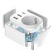 Мережевий зарядний пристрій DEVIA [Pозетка EU / 2xUSB / USB-C] PD QC 20W 2A White 2399-0 фото 3