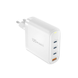 Адаптер WIWU 4in1 Mini GaN Charger Series 120W (3&times;Type-C + USB)White 4122-0 фото 1