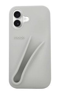 Чохол Lipstick case Rhode з місцем для блиску для iPhone 16 Plus Grey 2875-0 фото
