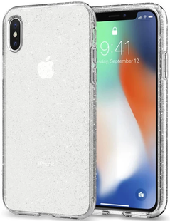 Чохол прозорий блискучий iPhone X,Xs 194-0 фото