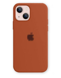 Silicone Case FULL iPhone 14 Plus Brown 128-60 фото