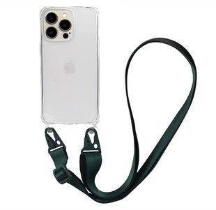 Чохол Armored з ремінцем Crossbody для iPhone 13 Pro Max Forest Green 1482-7 фото