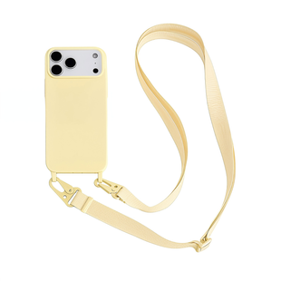 Чохол силіконовий з ремінцем Crossbody для iPhone 17 Pro Max Antique White 4253-4 фото