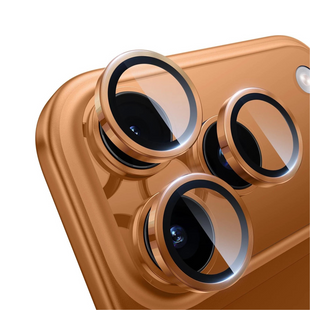Скло (лінзи) для камери Metal Classic для iPhone 17 Pro Max Orange 3862-2 фото