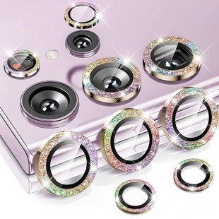 Захисні лінзи для камери Diamonds для Samsung S24 Ultra Rainbow 2986-4 фото