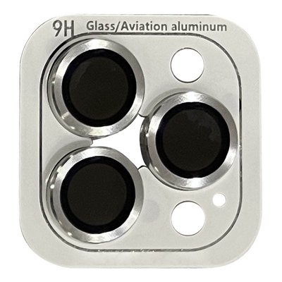 Скло (лінзи) для камери Metal Classic для iPhone 15/15 Plus Silver 1801-1 фото