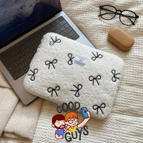 Чохол для ноутбука Plush Bowknot "Life HoHo" 15-16 White 4280-0 фото