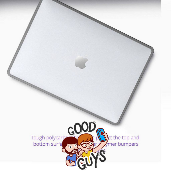 Накладка з силіконовим бампером TPU+PC HardShell Case MacBook 16 Pro (2021-2024) М1/М2/М3/M4/M5 (A2485/A2780/А2991/A3403/A3186/A3428) Gray 4347-1 фото
