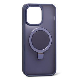 Чохол Crystal Matt з підставкою MagSafe iPhone 14 Dark Blue 1177-6 фото