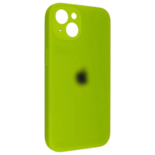 Чохол Silicone case Full + Camera NO LOGO iPhone 13 Neon Green 4211-3 фото