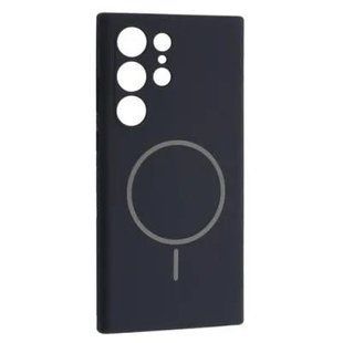 Чохол Silicone Case MagSafe для Samsung S25 Ultra Midnight Blue 2932-2 фото