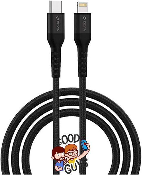 Кабель DEVIA [Type-C to Lightning] PD Cable Gracious Series 3A 1,5m Black 605-0 фото