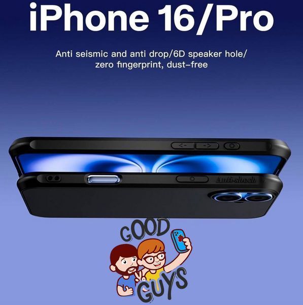 Чохол протиударний ANTI SHOCK для iPhone 16 Pro Black 2720-0 фото